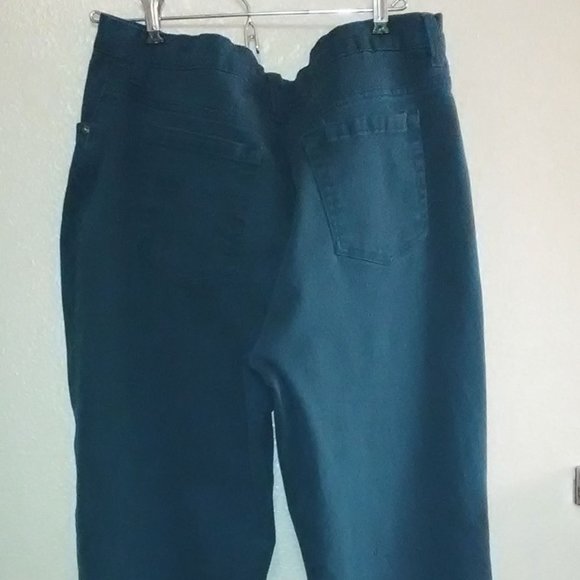 GLORIA VANDERBILT AMANDA JEANS TURQUOISE SIZE 14 AVG - Picture 4 of 10